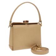 Gucci Vintage Pre-owned Laeder handvskor Beige, Dam