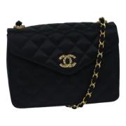 Chanel Vintage Pre-owned Tyg chanel-vskor Black, Dam