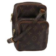 Louis Vuitton Vintage Pre-owned Canvas axelremsvskor Brown, Dam