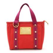 Louis Vuitton Vintage Pre-owned Canvas totevskor Red, Dam