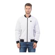 Emporio Armani Vit Rock Fullzip Logotyp Lättviktsskydd White, Herr