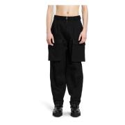 Helmut Lang Svart Denim Cargo Byxor Black, Herr