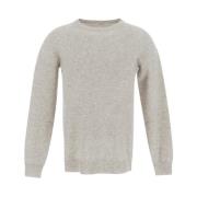 Brunello Cucinelli Lyxig Cashmere Crew Neck Sweater Gray, Dam