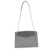 Goyard Vintage Pre-owned Laeder axelremsvskor Gray, Dam