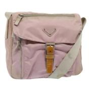 Prada Vintage Pre-owned Nylon prada-vskor Pink, Dam