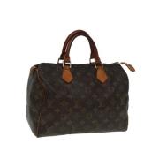 Louis Vuitton Vintage Pre-owned Canvas handvskor Brown, Dam