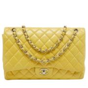 Chanel Vintage Pre-owned Laeder chanel-vskor Yellow, Dam