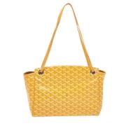 Goyard Vintage Pre-owned Canvas handvskor Yellow, Dam