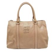 Carolina Herrera Pre-owned Pre-owned Laeder handvskor Beige, Dam