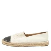 Chanel Vintage Pre-owned Laeder espadriller White, Dam