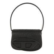 Diesel Svart Läderhandväska Elegant Stil Black, Dam