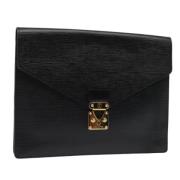 Louis Vuitton Vintage Pre-owned Laeder kuvertvskor Black, Dam