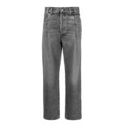 Agolde Fold Waistband Jeans Gray, Dam