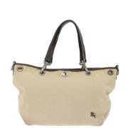 Burberry Vintage Pre-owned Canvas totevskor Beige, Dam