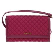 Prada Vintage Pre-owned Laeder plnbcker Pink, Dam