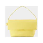 Jacquemus Gul Läder Väska Dubbel Slitage Yellow, Dam