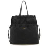 Prada Vintage Pre-owned Canvas totevskor Black, Dam