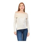 Gaudi Vit Off-Shoulder Sweater White, Dam