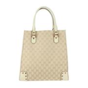 Gucci Vintage Pre-owned Canvas gucci-vskor Beige, Dam