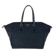 Prada Vintage Pre-owned Canvas totevskor Black, Dam