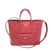 Prada Vintage Pre-owned Laeder prada-vskor Red, Dam