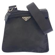 Prada Vintage Pre-owned Canvas crossbodyvskor Black, Dam