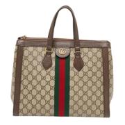 Gucci Vintage Pre-owned Laeder totevskor Beige, Dam