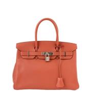 Hermès Vintage Pre-owned Canvas handvskor Orange, Dam