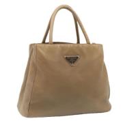 Prada Vintage Pre-owned Laeder prada-vskor Beige, Dam