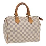 Louis Vuitton Vintage Pre-owned Canvas handvskor White, Dam