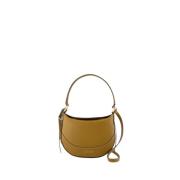 Vanessa Bruno Brun Läder Crossbody-väska med Magnetisk Stängning Brown...