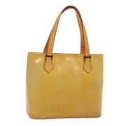 Louis Vuitton Vintage Pre-owned Laeder handvskor Yellow, Dam