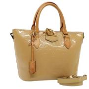 Louis Vuitton Vintage Pre-owned Laeder axelremsvskor Beige, Dam