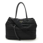 Prada Vintage Pre-owned Tyg prada-vskor Black, Dam