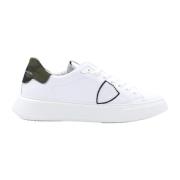 Philippe Model Stiliga Bomullsblandade Sneakers White, Herr