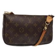 Louis Vuitton Vintage Pre-owned Canvas kuvertvskor Brown, Dam