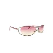 Chanel Vintage Pre-owned Metall solglasgon Pink, Dam