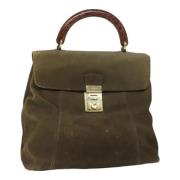 Prada Vintage Pre-owned Mocka handvskor Brown, Dam