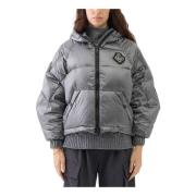 Ermanno Scervino Elegant Pufferjacka med Emblem Gray, Dam