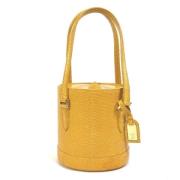 Louis Vuitton Vintage Pre-owned Tyg handvskor Yellow, Dam