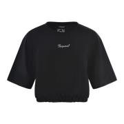 Dsquared2 Stiliga T-shirts för Män och Kvinnor Black, Dam