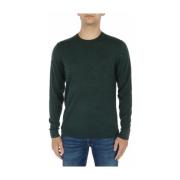 Superdry Klassisk Crew Neck Tröja - Grön Green, Herr