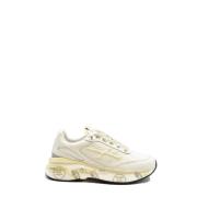 Premiata Stiliga Sneakers för Trendiga Looks Beige, Dam