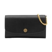 Tory Burch Svart läder crossbody väska Black, Dam