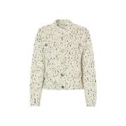 Baum und Pferdgarten Chunky Stickad Knapp Cardigan White, Dam