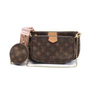 Louis Vuitton Vintage Pre-owned Plast kuvertvskor Brown, Dam