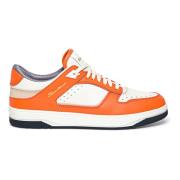 Santoni Herr Sneak-Air lädersneaker Orange, Herr