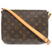 Louis Vuitton Vintage Pre-owned Tyg louis-vuitton-vskor Brown, Dam