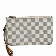 Louis Vuitton Vintage Pre-owned Canvas kuvertvskor White, Dam