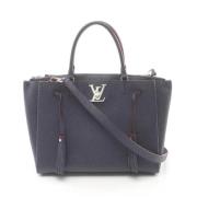 Louis Vuitton Vintage Pre-owned Laeder handvskor Blue, Dam